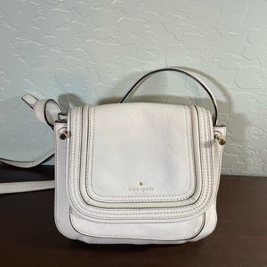 Kate Spade white pebbled leather purse